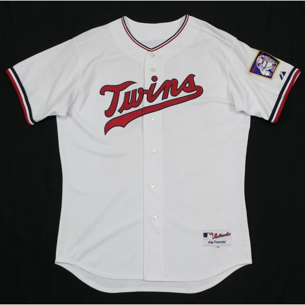 Majestic Authentic Minnesota Twins Baseball Jersey Mens 48 Game Cut Y2K RARE